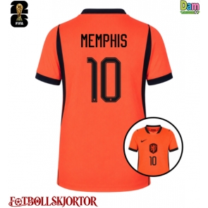 Nederländerna Memphis Depay #10 Hemmatröja Dam VM 2026 Kortärmad